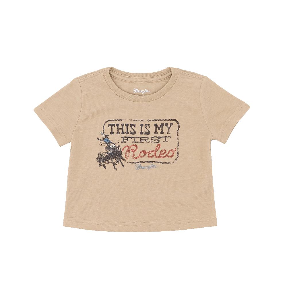 Wrangler Trenchcoat Heather Baby Boy 'This is My First Rodeo' Graphic Short Sleeve Shirt 112368812