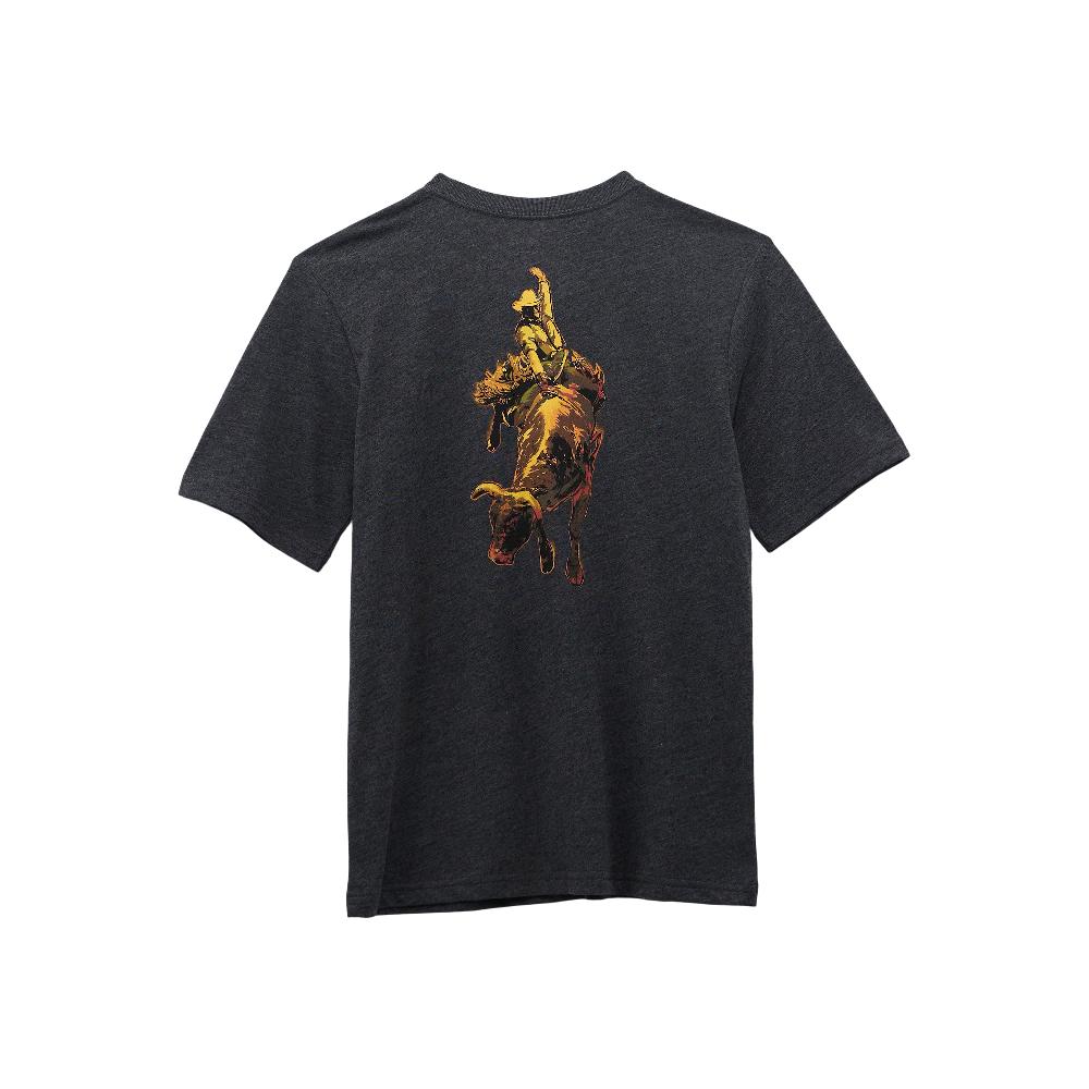 Wrangler Washed Black Boy's Wrangler Back Rodeo Graphic Short Sleeve T-Shirt 112368746