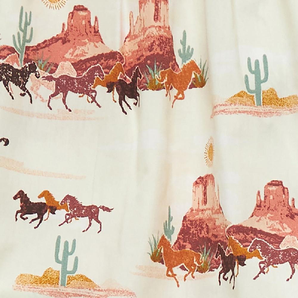 Wrangler White Multi (Mustang Print) Baby Girls Trapeze Dress 112353056