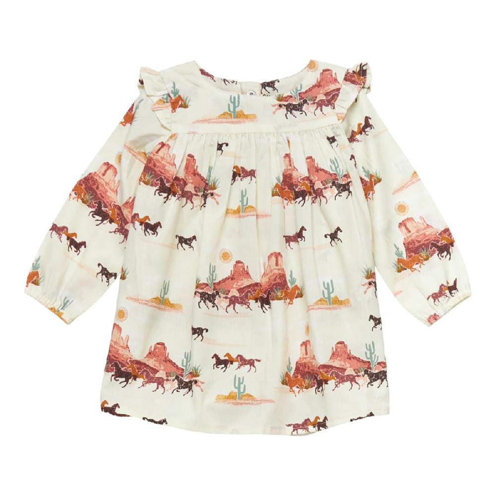 Wrangler White Multi (Mustang Print) Baby Girls Trapeze Dress 112353056