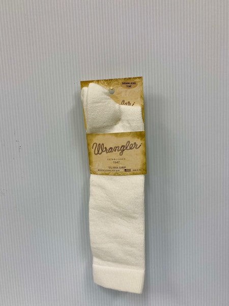 Wrangler White Ultra Dri Ladies Boot Socks 09352-1000