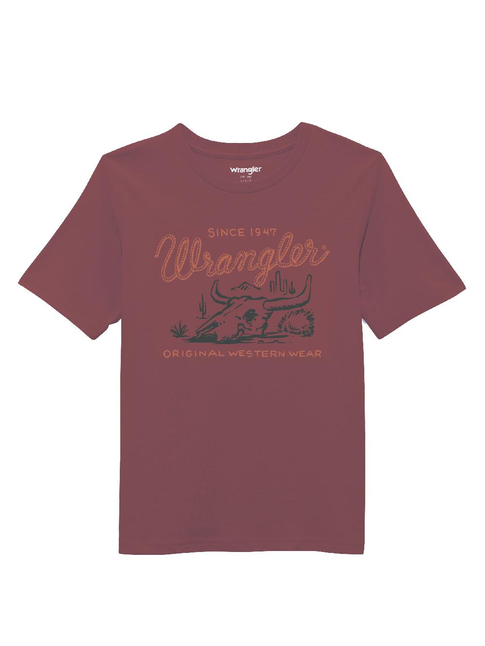 Wrangler Wild Ginger Heather Boys' Wrangler Graphic Knit T-Shirt 112361854