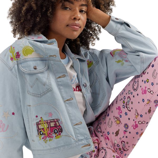 Wrangler X Barbie Ken Blue Women's Collectable Western Utility Jacket 112344829