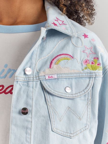 Wrangler X Barbie Ken Blue Women's Collectable Western Utility Jacket 112344829