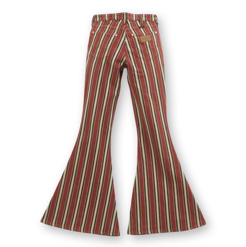Wrangler x Lainey Henna Stripe Clay Denay Women's Bell Bottom Jeans 112360632
