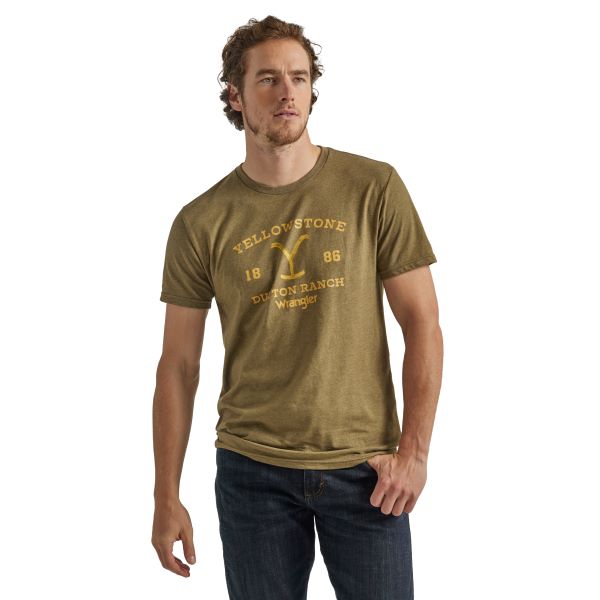 Wrangler X Yellowstone Burnt Olive Graphic Tee 112342331
