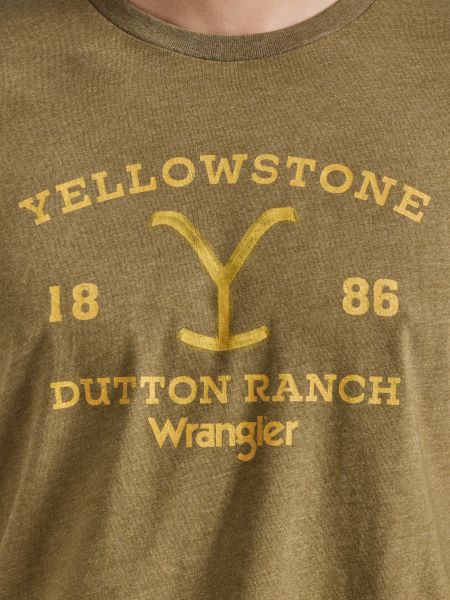 Wrangler X Yellowstone Burnt Olive Graphic Tee 112342331
