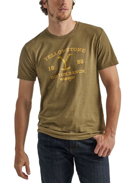 Wrangler X Yellowstone Burnt Olive Graphic Tee 112342331