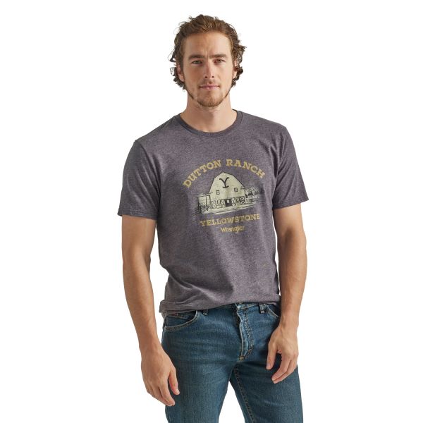 Wrangler X Yellowstone Charcoal Barn Graphic Tee 112342330