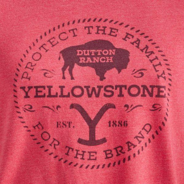 Wrangler X Yellowstone Red Heather Bison Graphic Tee 112342322