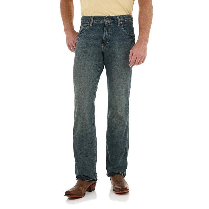 WRT20TW Trail Worn Retro Boot Cut Wrangler Mens Jeans
