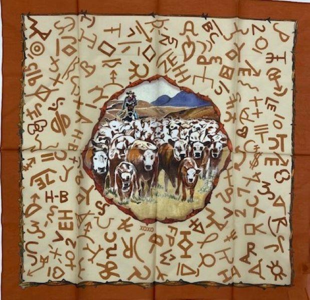 XOXO Art & Co. Cattle Drive Wearable Art Scarf 5-6