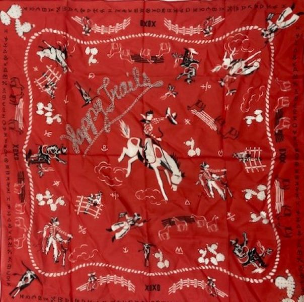 XOXO Art & Co. Happy Trails Wearable Art Scarf 5-13