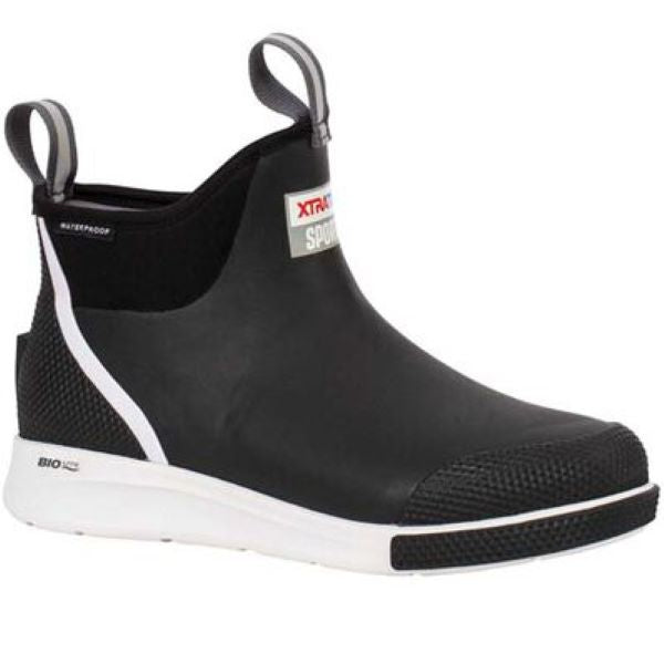 Xtratuf Black 6 inch Men's Sport Ankle Deck Boots ADSM-000