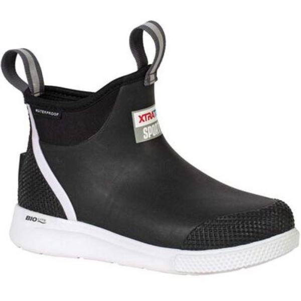 Xtratuf Black Women's Sport 6 inch Ankle Deck Boots ADSW-000