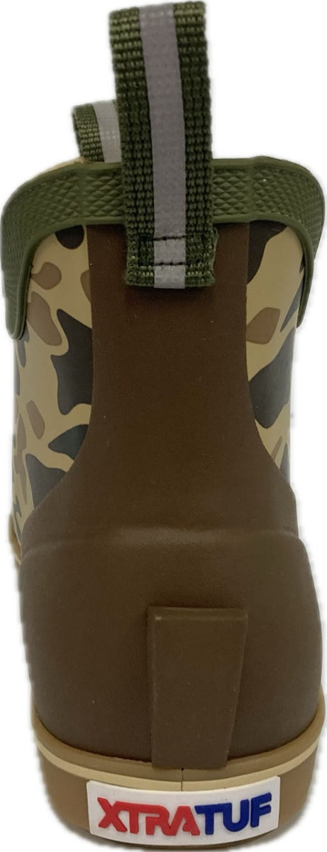 Xtratuf Duck Camo Ankle Deck Camo Boot Big Kids (Sizes 1-6) XKABDCMY