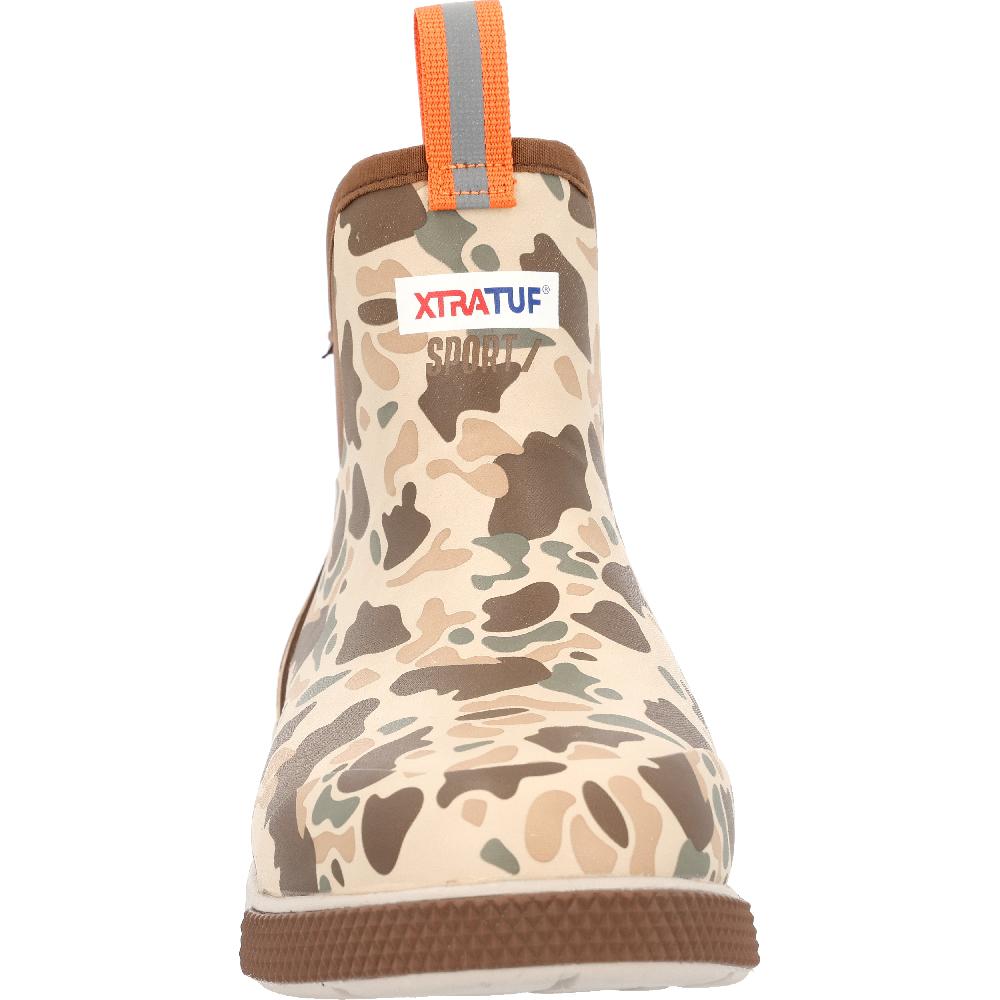 Xtratuf Duck Camo Men's 6 Inch Sport Ankle Deck Boots XADSMDCM