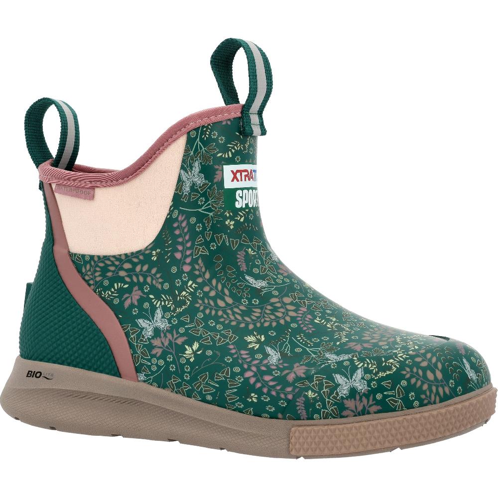 Xtratuf Floral Patttern Aventurine Women's 6 Inch ADB XADSW300