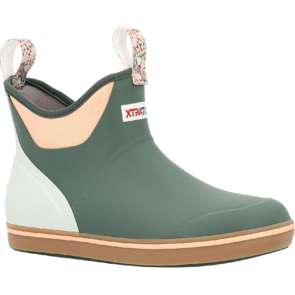 Xtratuf Garden Green Women's 6 Inch Ankle Deck Boots XWAB308