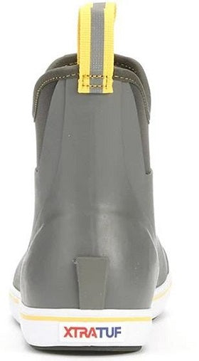 Xtratuf Gray/Yellow Men's 6 Inch Ankle Deck Boot 22735