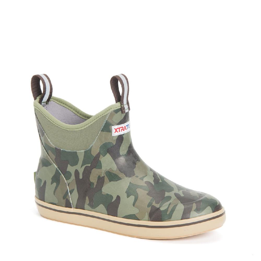 Xtratuf Green Camo Mens 6 Inch Ankle Deck Boots XMAB-CAM