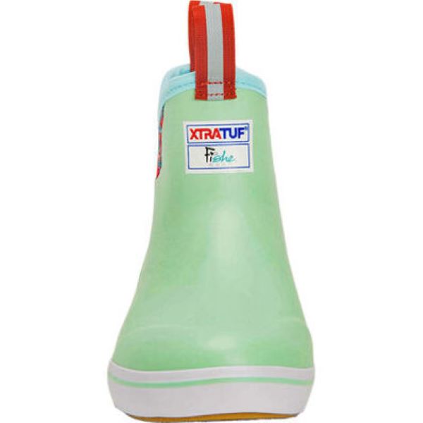 Xtratuf Green Fishe Wear Womens 6 Inch Ankle Deck Boots XWAB-3BB