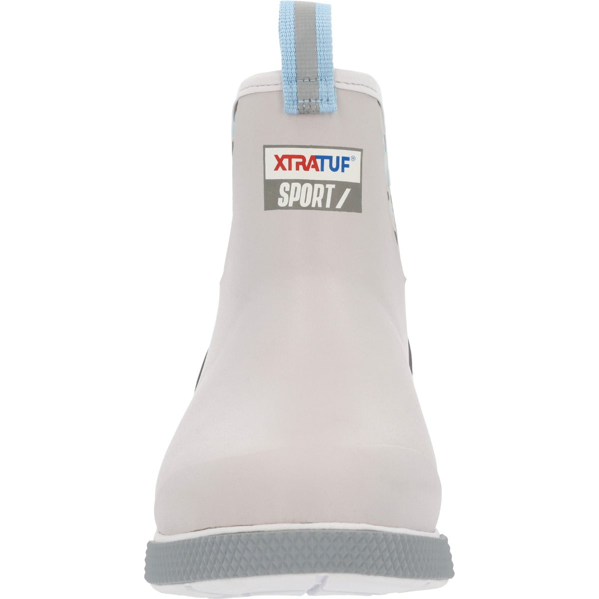 Xtratuf Grey With Blue Duck Camo Pattern Inset Men's 6 Inch Ankle Deck Boot Sport XADSM102