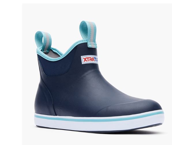 Xtratuf Navy Rubber Ankle Deck Boot Women's Shoes XWAB-201