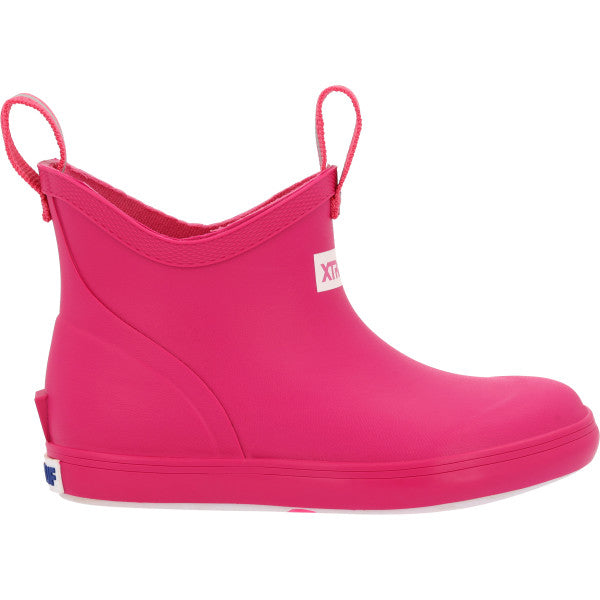 Xtratuf Neon Pink Big Kids Ankle Deck Boots XKAB-451
