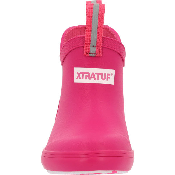 Xtratuf Neon Pink Big Kids Ankle Deck Boots XKAB-451