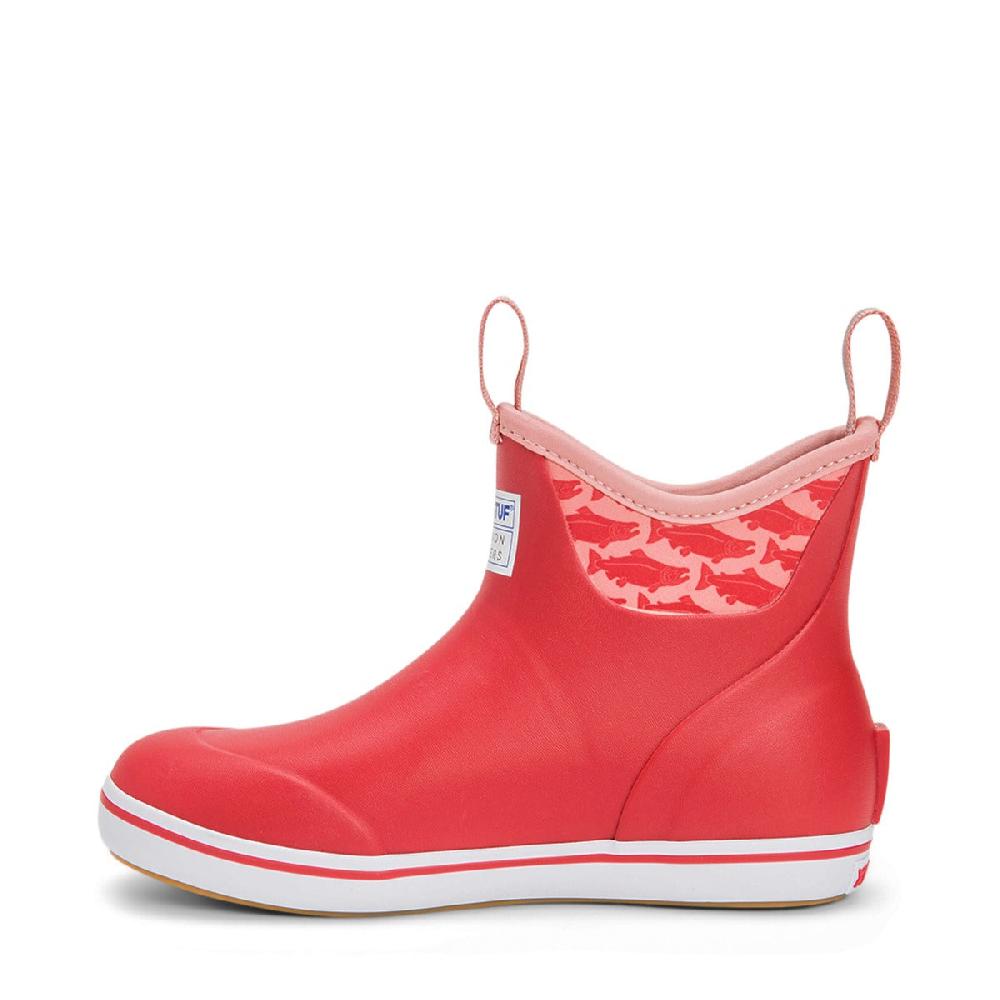 Xtratuf Red Salmon Sisters 6 Inch Women's Ankle Deck Boots XWAB6KS