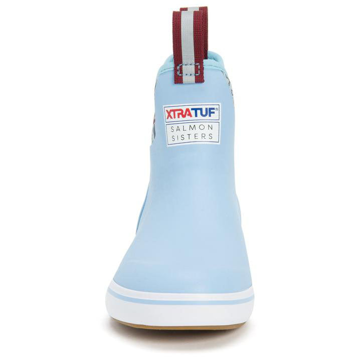 Xtratuf Salmon Sisters Blue Mermaid Life Ankle Womens Deck Boots XWAB-2BM