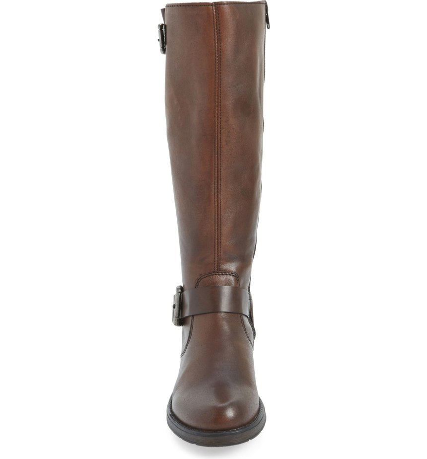 Z9580-25 Mahogany Leather Tall Rieker Anitress Womens Boots