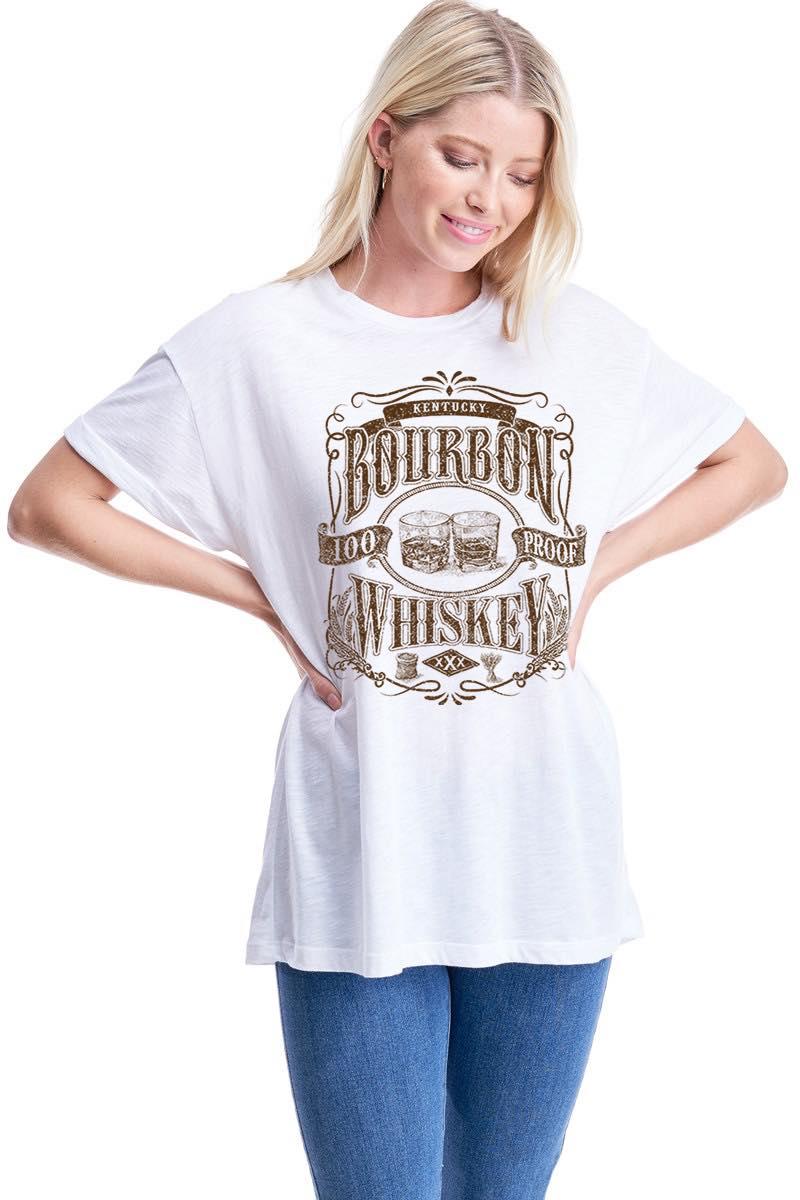 Zutter White Kentucky Bourbon Women's T-Shirt F425-8561-WHT